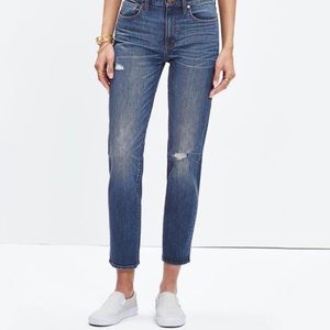 Madewell Cruiser Straight Crop Jeans. NWT